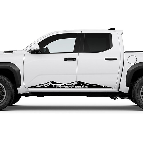 TRD Off Road Side Mountains Rocker Panel Decals Stickers for Toyota Tacoma 3