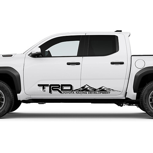TRD Off Road Side Mountains Rocker Panel Decals Stickers for Toyota Tacoma 5