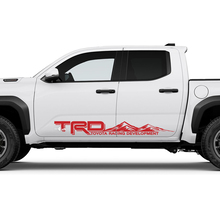 TRD Off Road Side Mountains Rocker Panel Decals Stickers for Toyota Tacoma 5 3