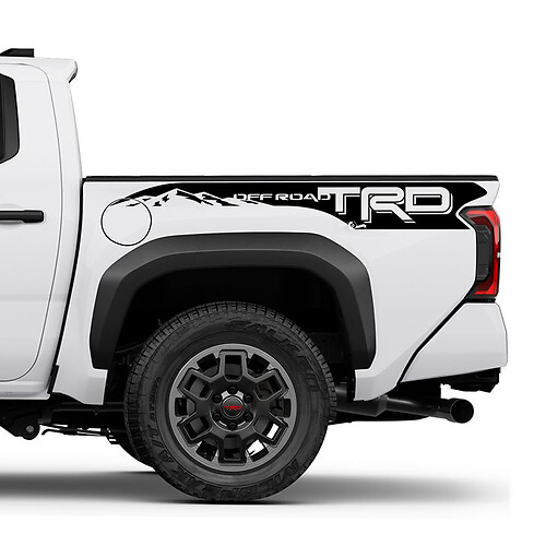 Mountains TRD off Road Bedside Truck Decals Stickers for Toyota Tacoma 4th Gen 2