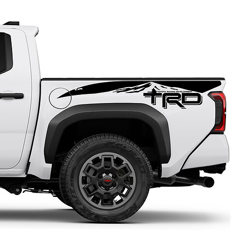 TRD off Road Mountains Bedside Truck Decals Stickers for Toyota Tacoma 2