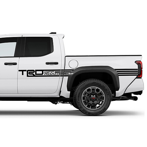 TRD off Road Doors Side Bedside US Truck Decals Stickers for Toyota Tacoma 4th Gen