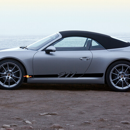 Side 911 Doors Stripes Kit Decal Sticker for Porsche 911