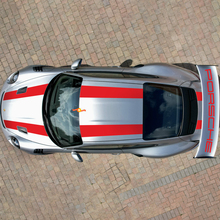 Stripes 911 GT3 RS Cup Hood Roof Wing Kit Decal Sticker for Porsche 911 GT3 RS Cup 3