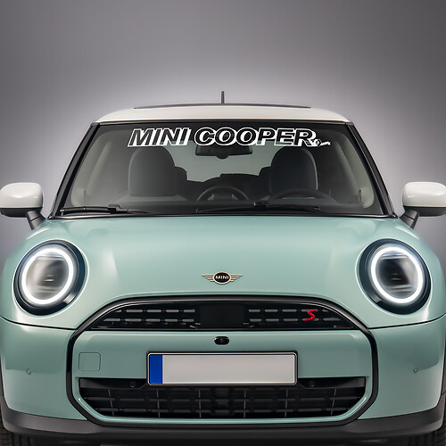 Windshield Mini Cooper Vinyl graphics decal Sticker for Mini Cooper S