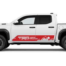 TRD Off Road Side Mountains Sun Rocker Panel Decals Stickers for Toyota Tacoma 3