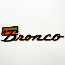 Bronco Everglades Fender Badges Tailgate Emblem 3D Badge Black vs Orange 2