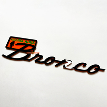 Bronco Everglades Fender Badges Tailgate Emblem 3D Badge Black vs Orange 3