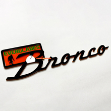 Bronco Everglades Fender Badges Tailgate Emblem 3D Badge Black vs Orange 4