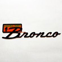 Bronco Everglades Fender Badges Tailgate Emblem 3D Badge Black vs Orange 5