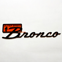 Bronco Outer Banks Fender Badges Tailgate Emblem 3D Badge Black vs Orange 5