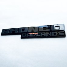 Fender Badges Tailgate Emblem 3D Badge Black vs Grey for Bronco Badlands 3