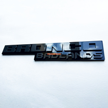 Fender Badges Tailgate Emblem 3D Badge Black vs Grey for Bronco Badlands 4