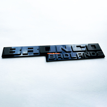 Fender Badges Tailgate Emblem 3D Badge Black vs Grey for Bronco Badlands 5