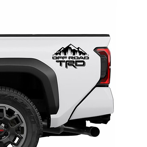TRD Off Road Mountains BedSide Side Truck Decals Stickers for Toyota Trucks