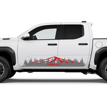 TRD Off Road Side Mountains Trees Rocker Panel Decals Stickers for Toyota Tacoma Truck 2