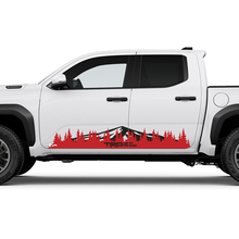 TRD Off Road Side Mountains Trees Rocker Panel Decals Stickers for Toyota Tacoma Truck 3