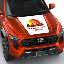 Vintage Retro Heritage Stripes Wrap Hood decal Sticker for Toyota Tacoma fourth-generation 3