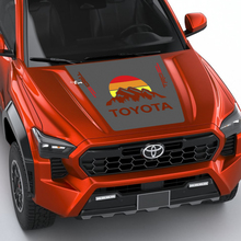 TRD off Road Mountains Vintage Retro Heritage Stripes Wrap Hood decal Sticker for Toyota Tacoma 4th gen
 2