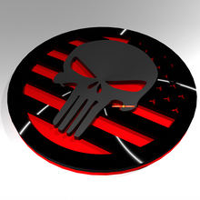 US USA Punisher Edition Fender Badges Tailgate Emblem 3D Badge
 4