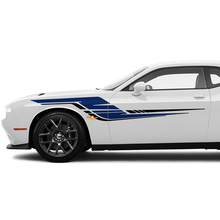 Two colors Side Stripes Decals Stickers For Dodge Challenger or Charger 3