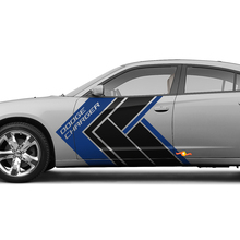 Two colors Side Stripes Decals Stickers For Dodge Charger 2