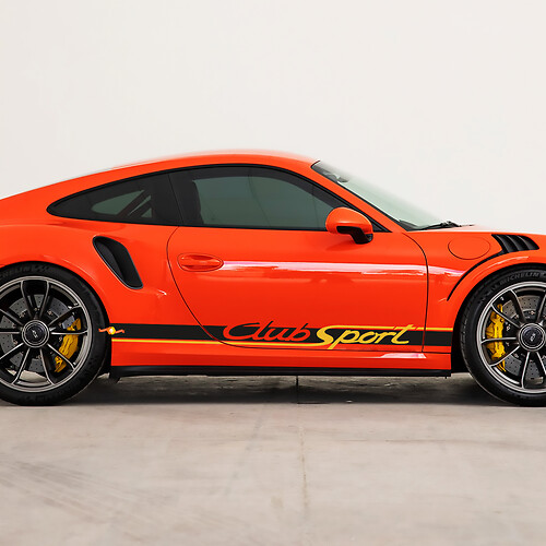 Club Sport Side Stripes Decal Sticker for Porsche 911