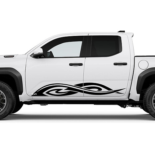 Tribal Side Rocker Panel Decals Stickers for Toyota Tacoma