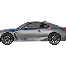 Pair of Racing Accent Stripes Vinyl Decal Stickers for Toyota TRD GT86 2