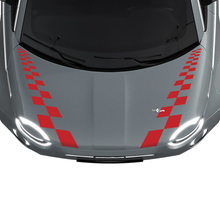 500 Dual Checkered Hood Stripe Decal Sticker Graphics for Fiat 500 3