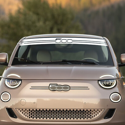 Front Windshield Stripe Decal Graphics for Fiat 500