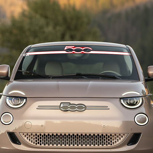 Front 500 Windshield Decal Graphics for Fiat 500