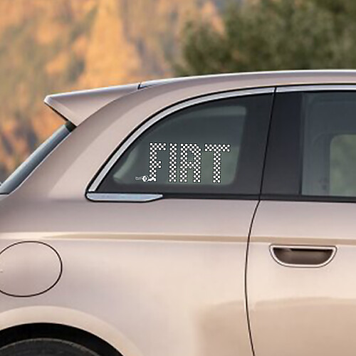 Fiat 500 checkered flag Decal Sticker Side Graphics for Fiat 500