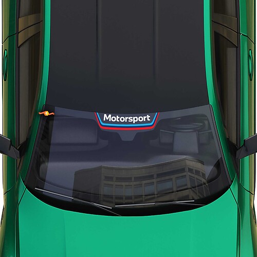 Motorsport M Stripes decal Windshield sticker fit to BMW G series