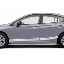 Pair Rocker Panel Side Skirt Vinyl Body Car Stripe Racing Vinyl Decal Sticker fit Suba Impreza 2