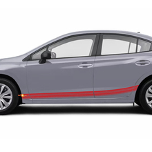 Pair Rocker Panel Side Skirt Vinyl Body Car Stripe Racing Vinyl Decal Sticker fit Suba Impreza 3