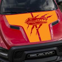 Dodge Ram Gators Rebel Hood Logo Truck Vinyl Decal Graphic Pick Up Pickup
 2