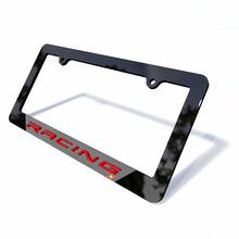 Racing Vehicle License Plate Covers Frames Vehicle Decor for Corvette 2