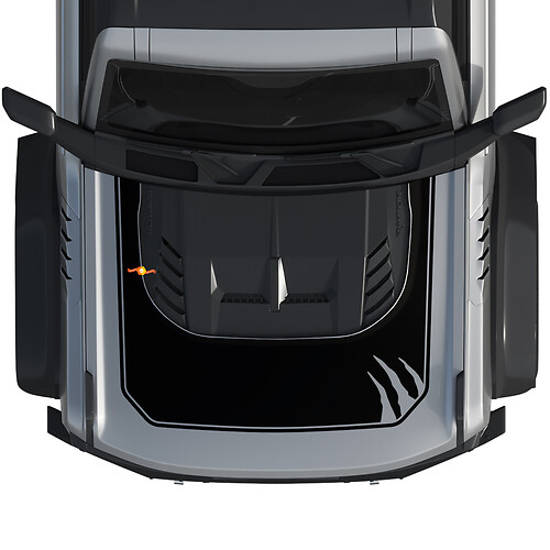 Hood Bronco Raptor claws Wrap Graphics Decal Sticker for Ford Bronco