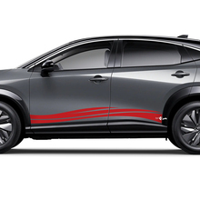 Sides Universal Wave Graphics Decal Kit for Nissan ARIYA 3