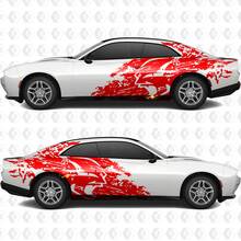Banshee Splash Grunge Stripes Kit Vinyl Decal Graphic for Dodge Charger Daytona Banshee 2
