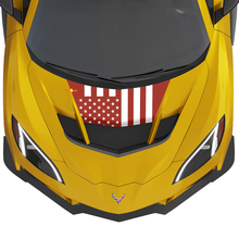 US Flag Hood 2 colors Vinyl Decal Sticker for Chevy Chevrolet Corvette zr1 2