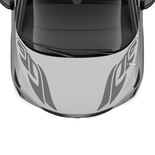 Hood Dual Tribal Stripe Racing Graphics Decal for Nissan ARIYA 2