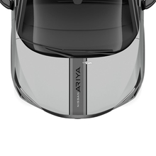 Hood Dual Stripe Racing Graphics Decal for Nissan ARIYA 3