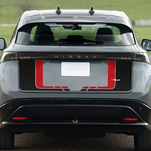 Rear Dual color Trunk Racing Graphics Decal for Nissan ARIYA