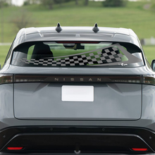 Rear Window Checkered Flag Racing Graphics Decal for Nissan ARIYA 2