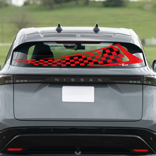 Rear Window Checkered Flag Racing Graphics Decal for Nissan ARIYA 3