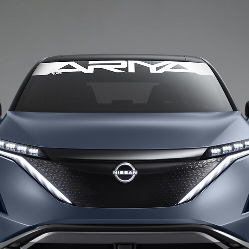 Windshield Window ARIYA Graphics Decal for Nissan ARIYA