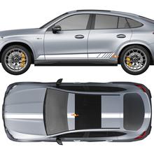 AMG Edition 1 Package Side & Hood Roof Trunk Stripes Decals Kit Vinyl Graphics Stickers for Mercedes GLC63
 2