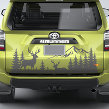 Mountains Forest Moose Deer Vinyl Decal Kit Sticker for Toyota 4Runner 2